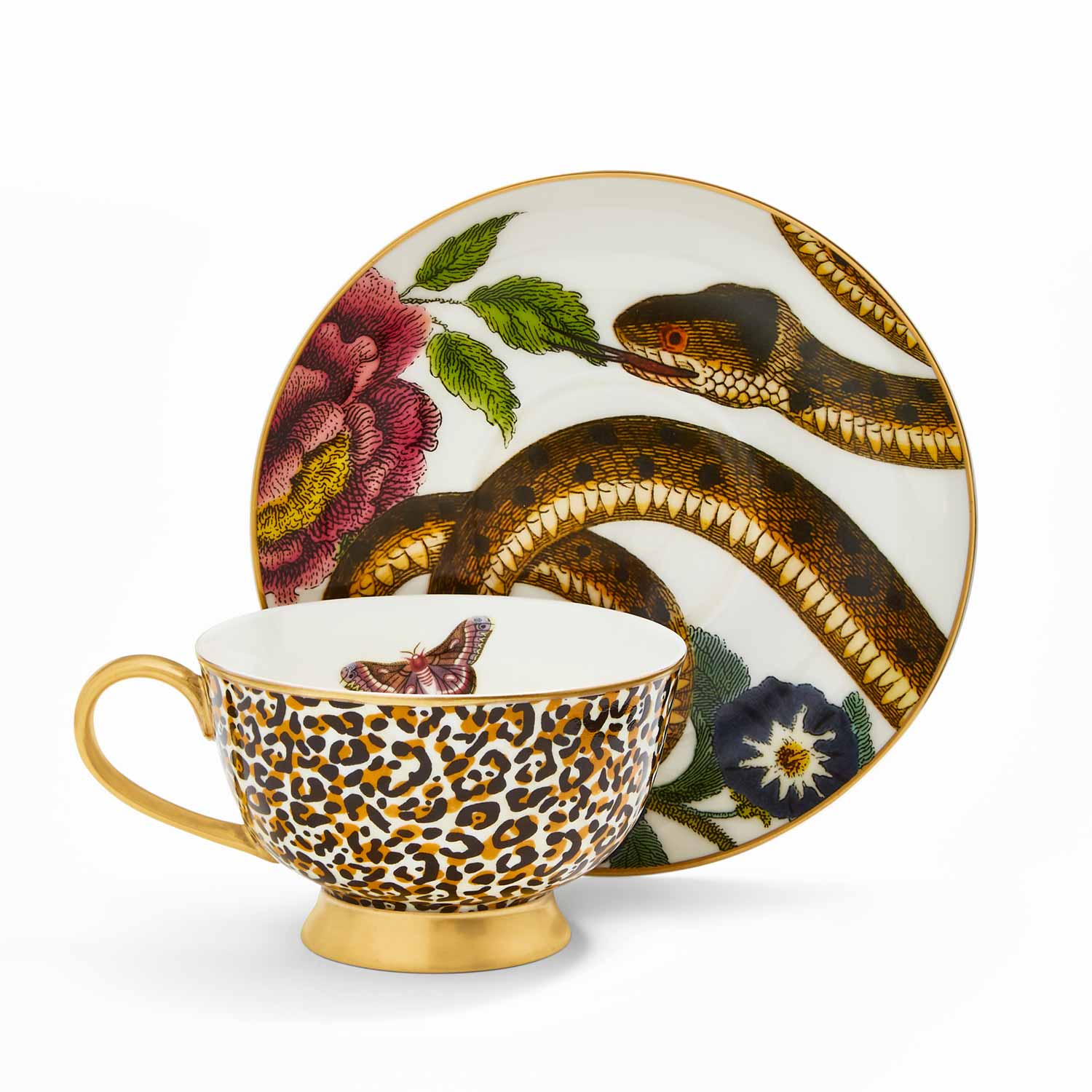 Creatures of Curiosity Leopard Cup & Saucer image number null